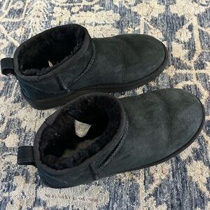 UGG Black Sheepskin Boots